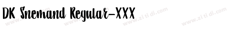 DK Snemand Regular字体转换